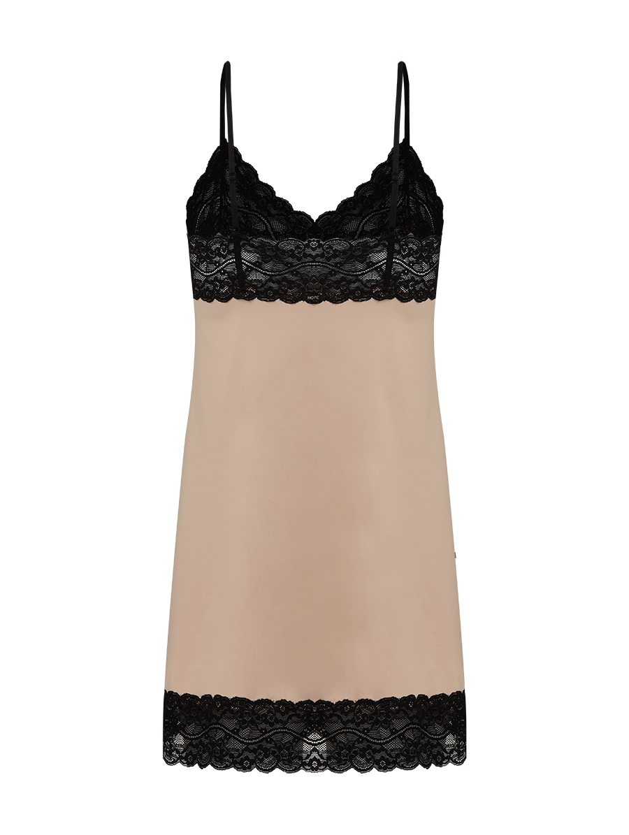 Camisola Alças Finas Em Renda E Microfibra Love Stories Bege Ballet - EG - 00L11550-BLT-EG