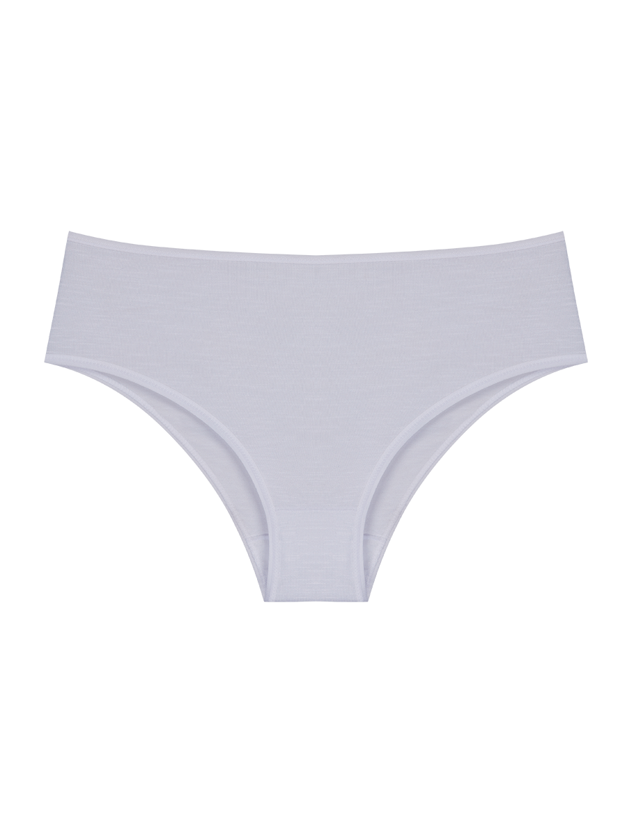 Calcinha Cintura Alta Em Modal Branco