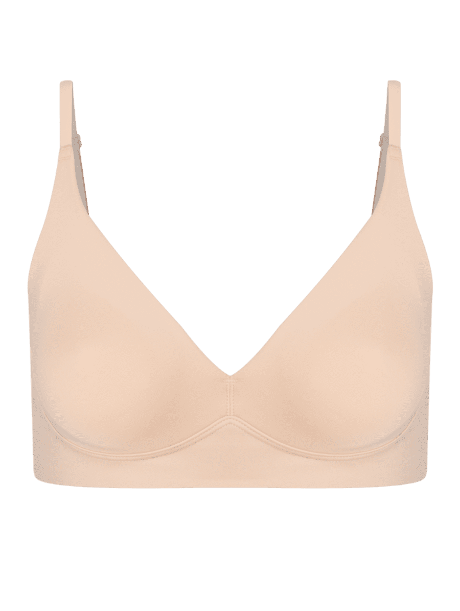 Sutiã Triângulo Laterais Largas Sem Bojo e Sem Aro Em Microfibra - Bege - 44 - 00270850-BLT-44