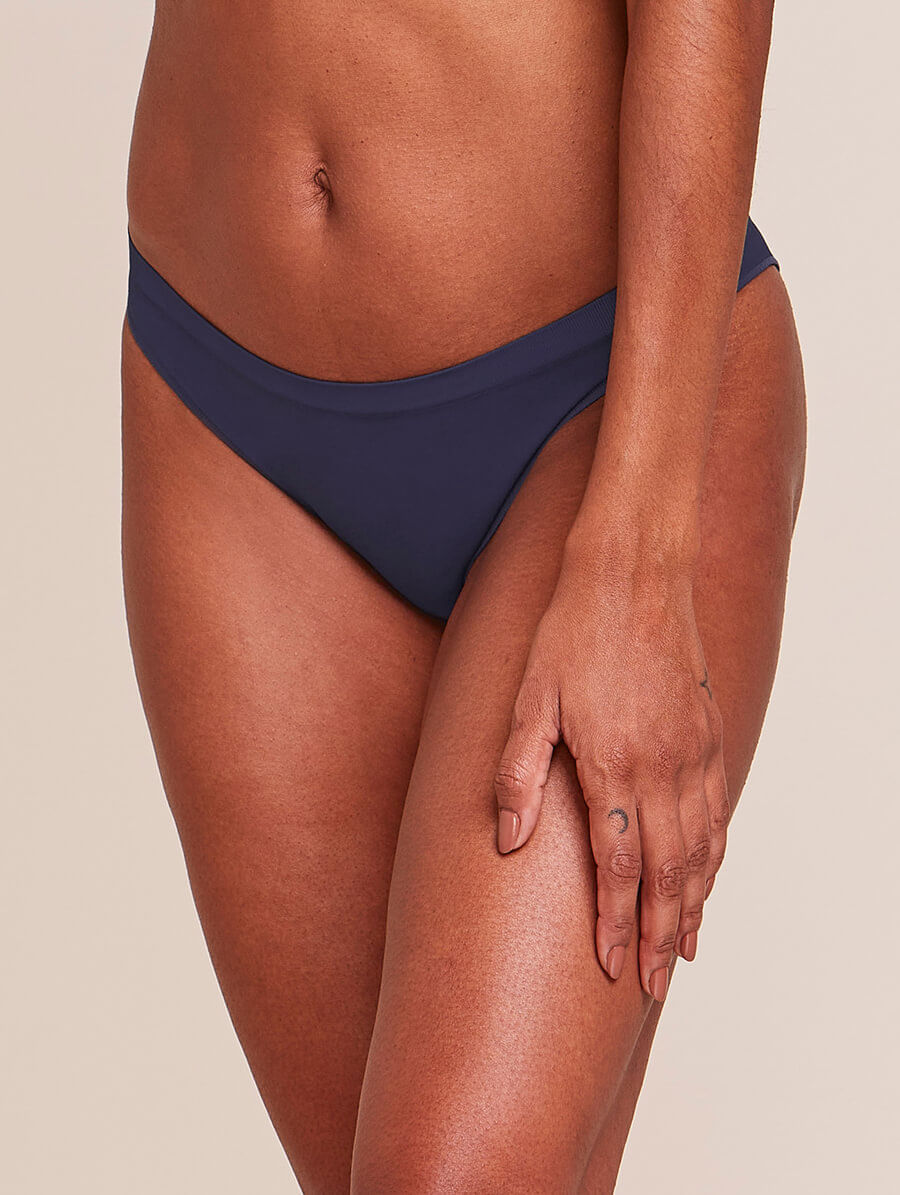 Calcinha Biquíni Em Microfibra Light - Azul Cedro - EG - 00S35220-ACD-EG