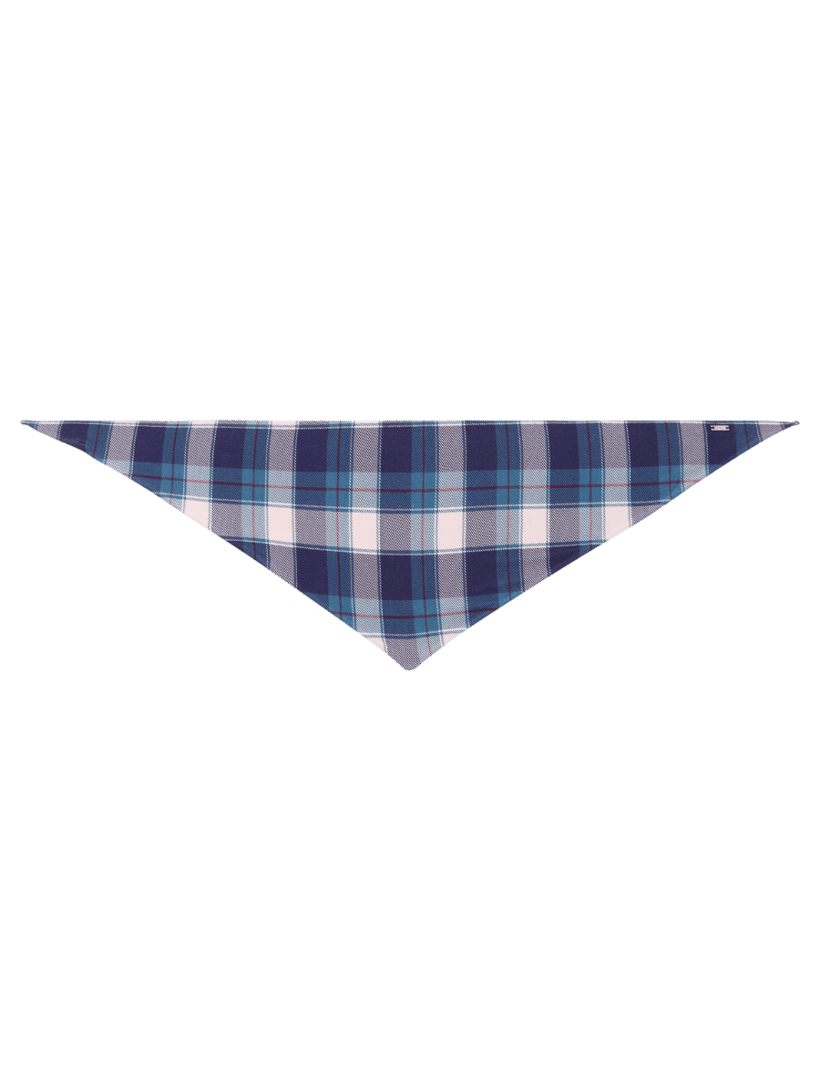 Bandana Em Viscose Estampada Folk Estampa Xadrez Folk - G — foto 2