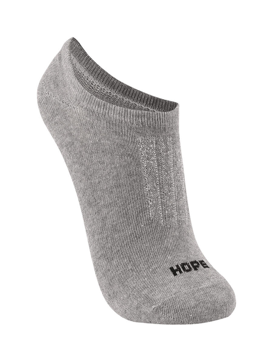 Kit Com 3 Pares De Meia Soquete Em Algodão - Cinza/Preto/Branco - M - IKTAC730-MPB-M