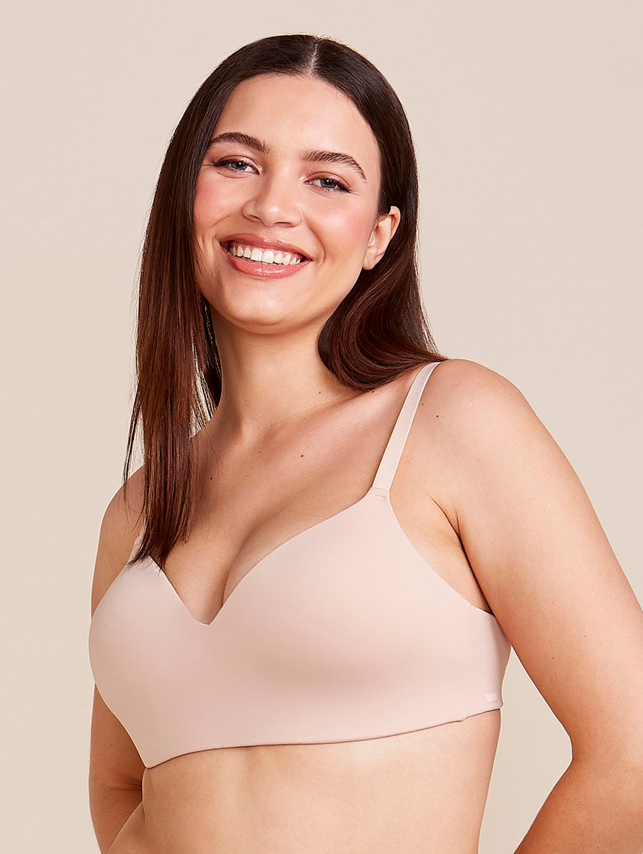 Sutiã Triângulo com Bojo Em Microfibra - Bege - 48 - 00270840-BLT-48