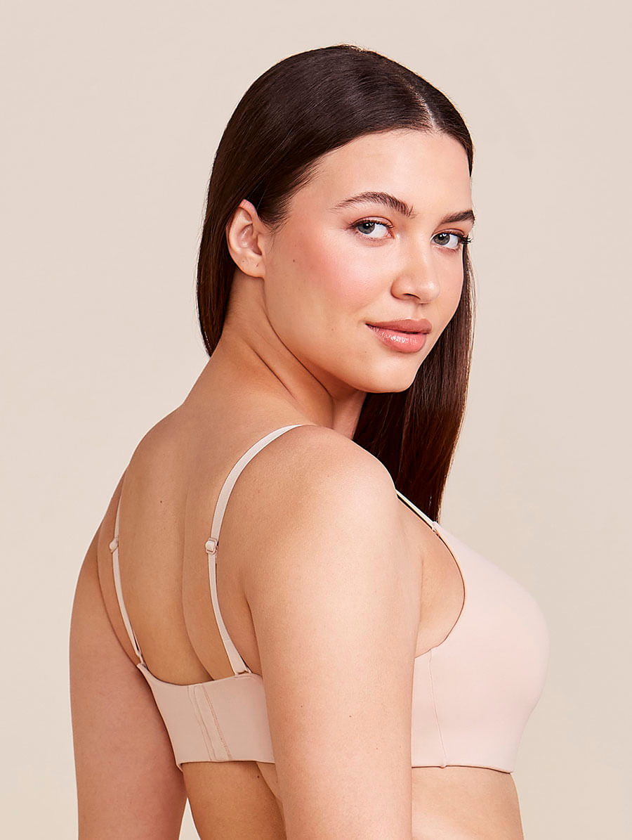 Sutiã Triângulo com Bojo Em Microfibra - Bege - 48 - 00270840-BLT-48