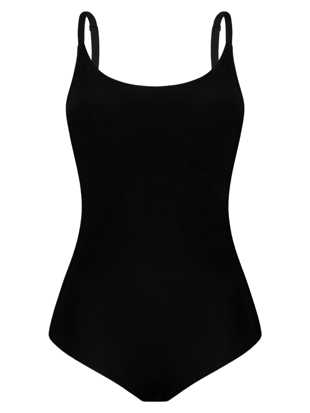 Hope — Body Alças Finas Em Microfibra Preto