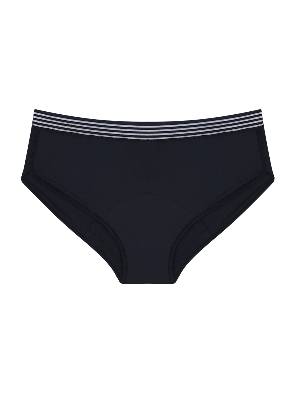 Hope — Calcinha Absorvente Cintura Alta  - Fluxo Noturno Flow Preto