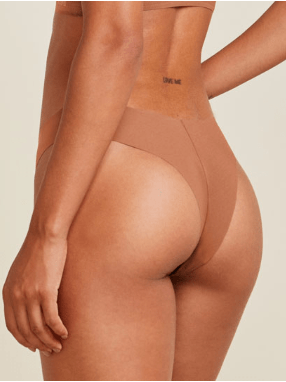 Hope — Calcinha Biquíni Em Microfibra Nude Caramelo Saloon