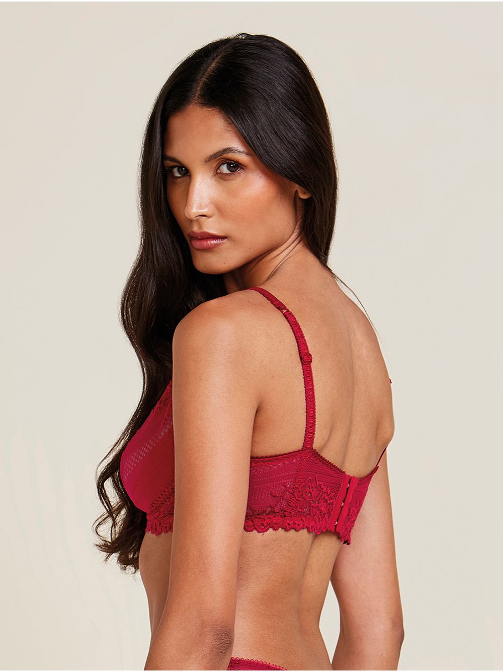 Hope — Sutiã Triângulo Com Aro Em Renda Vermelho Zaire