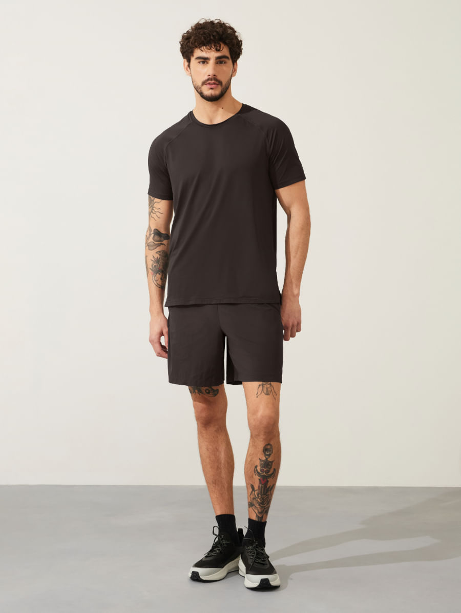 Shorts Masculino Longo Training Cinza Hematita - P
