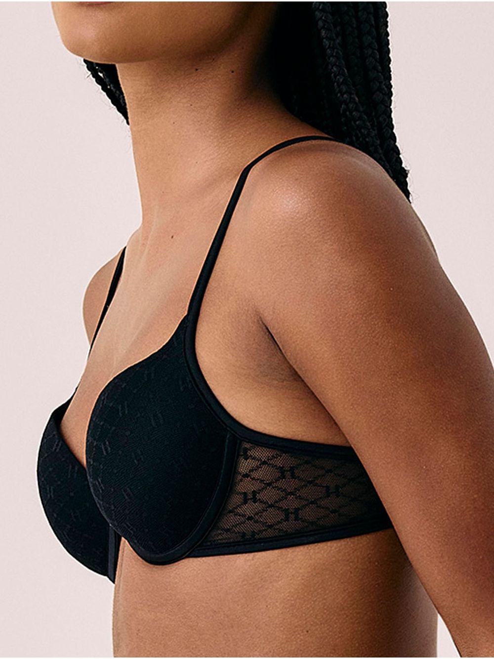 Hope — Sutiã Push Up Com Aro Em Tule Personalizado Preto
