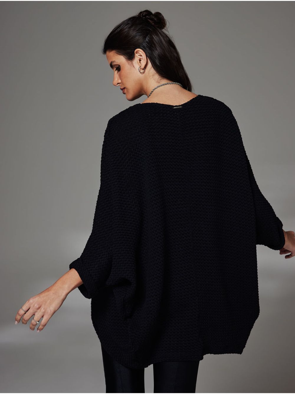 Hope — Cardigan Tricot Preto