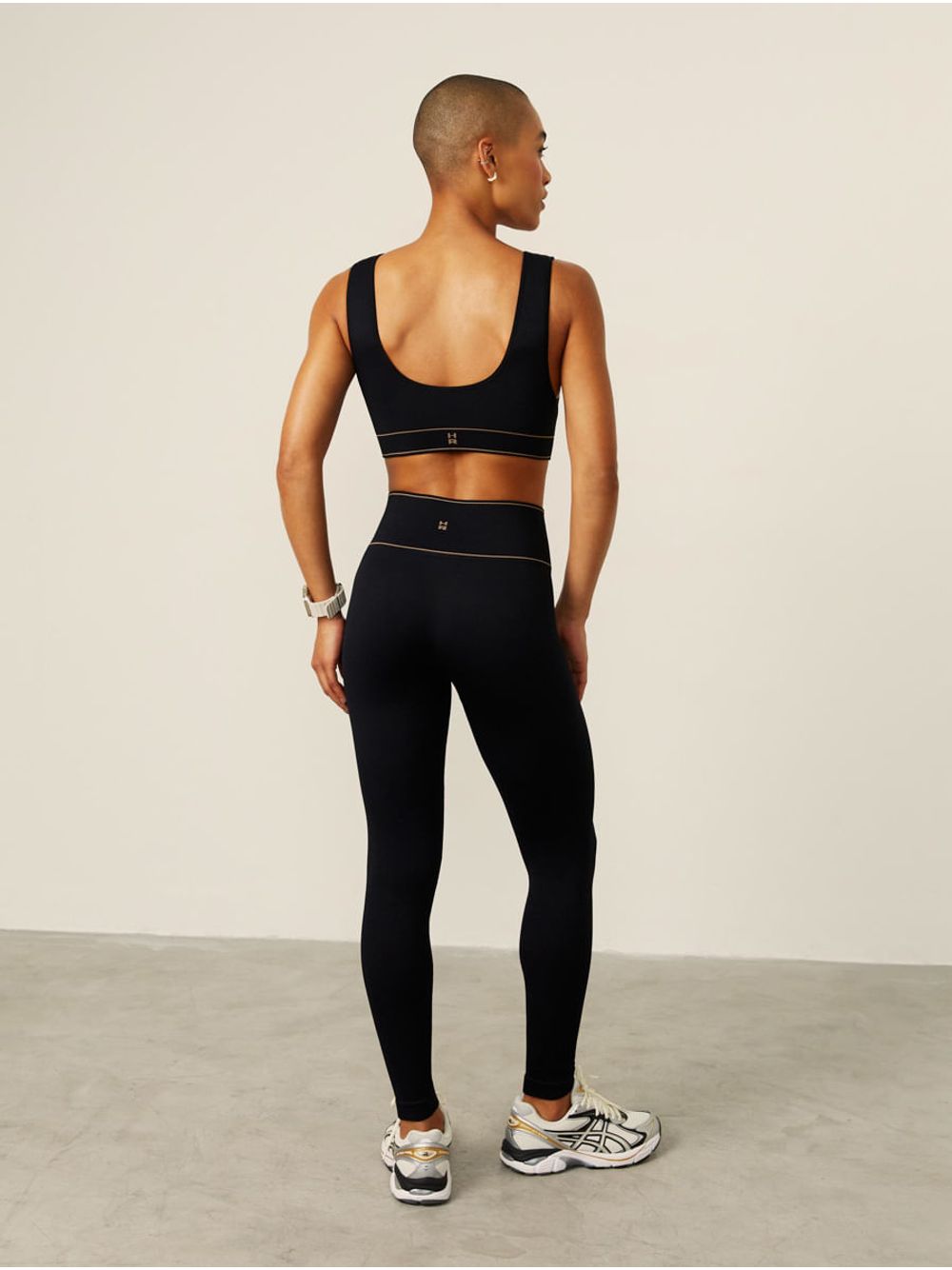 Hope — Calça Legging Cós Alto Sem Costura Preto