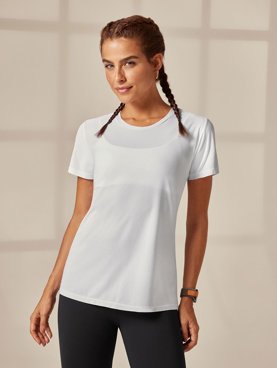 T-shirt Pétala Resort Branco