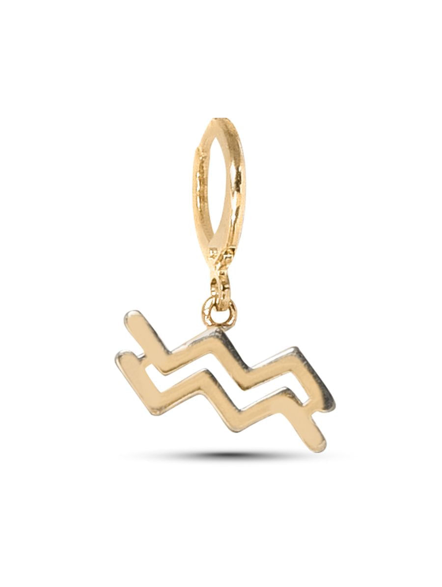 Berloque Signos Dourado Aquario