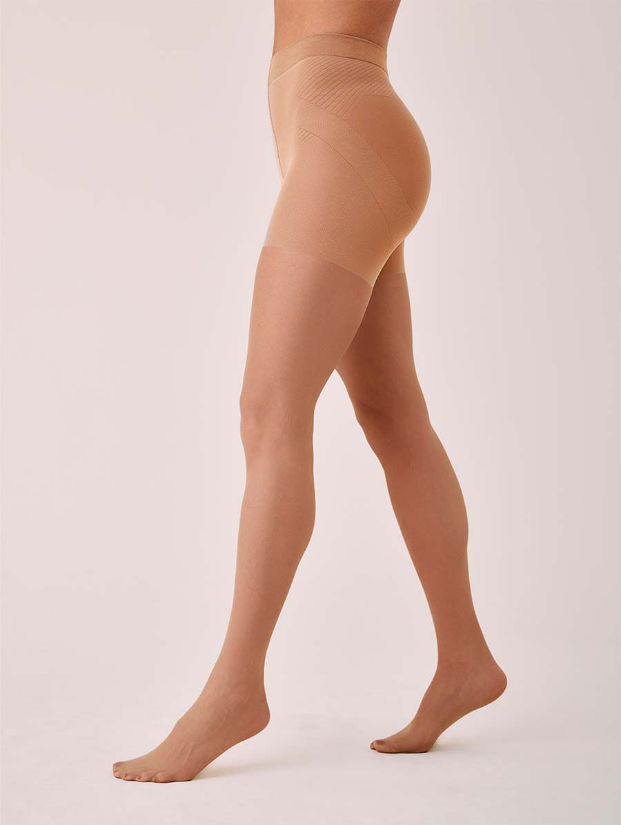 Meia-calça Fio 15 Fit Shape Bege Castanha