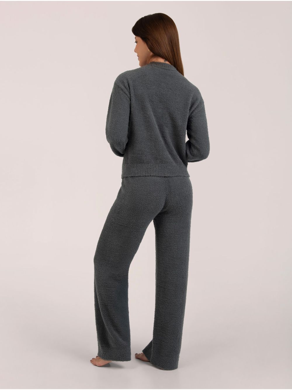 Hope — Pijama Longo Peluciado Vanila Cinza Magma