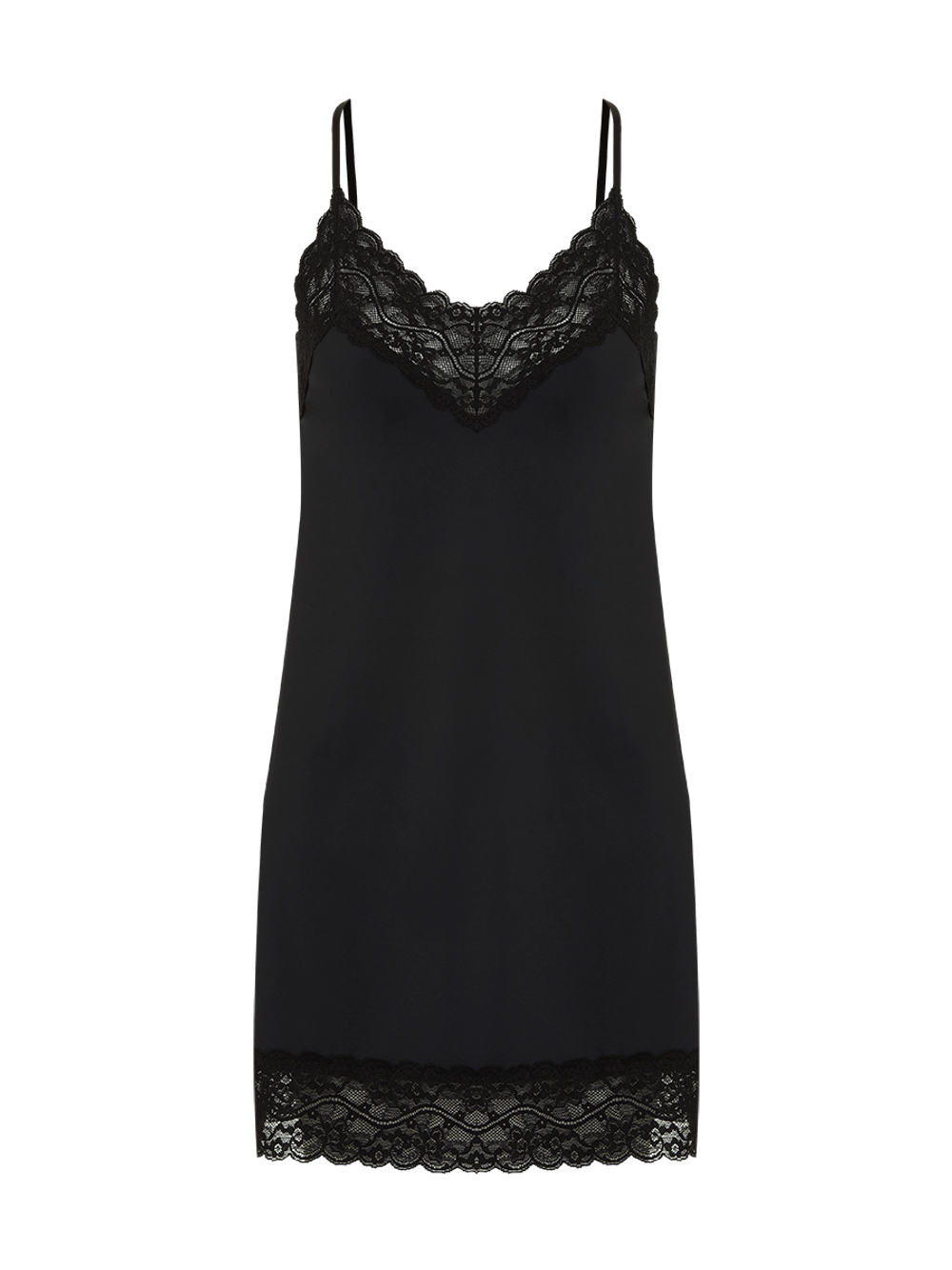 Hope — Camisola Alças Finas Em Renda E Microfibra Love Stories Preto
