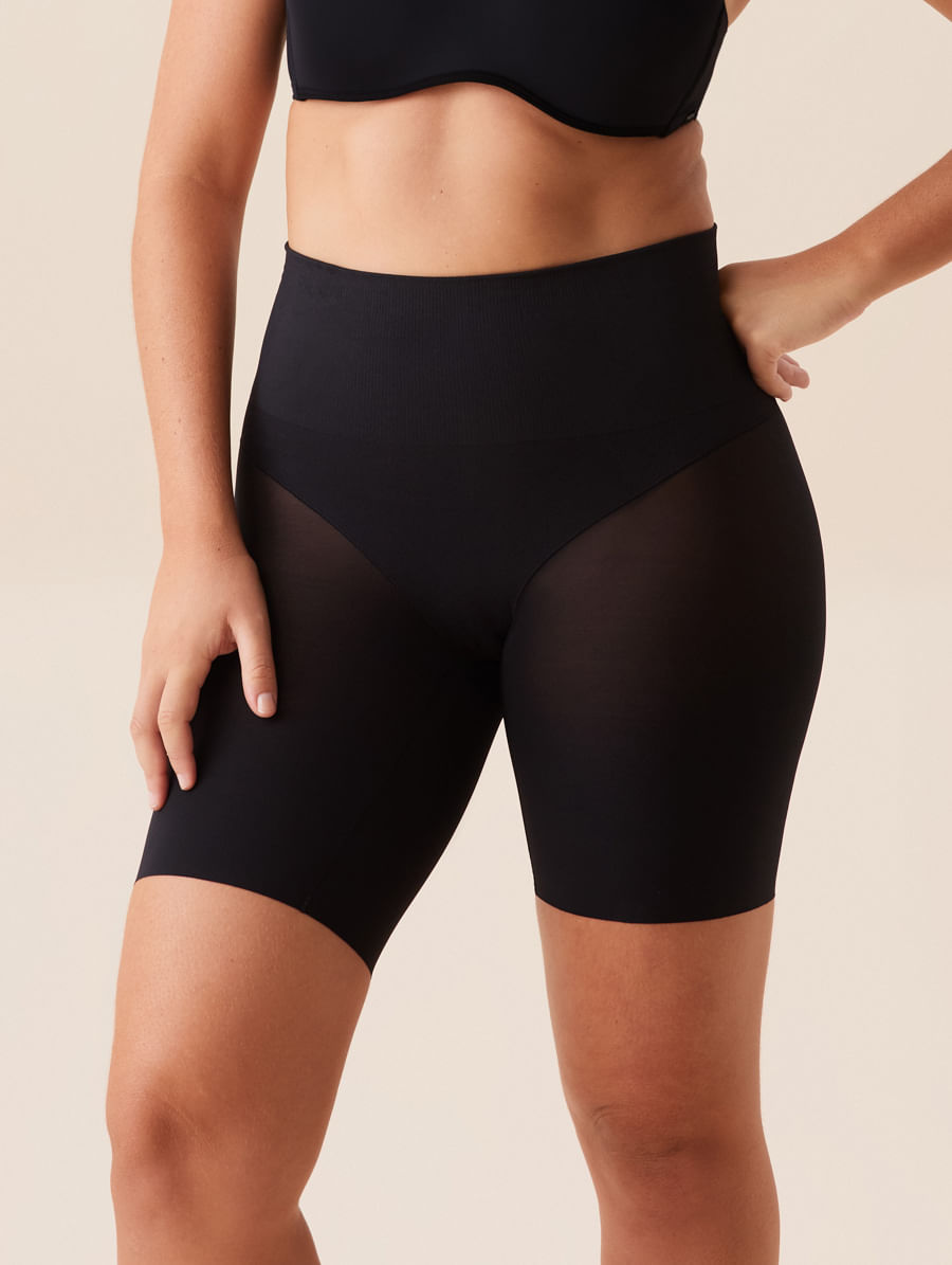 Bermuda Modeladora Fit Shape Preto
