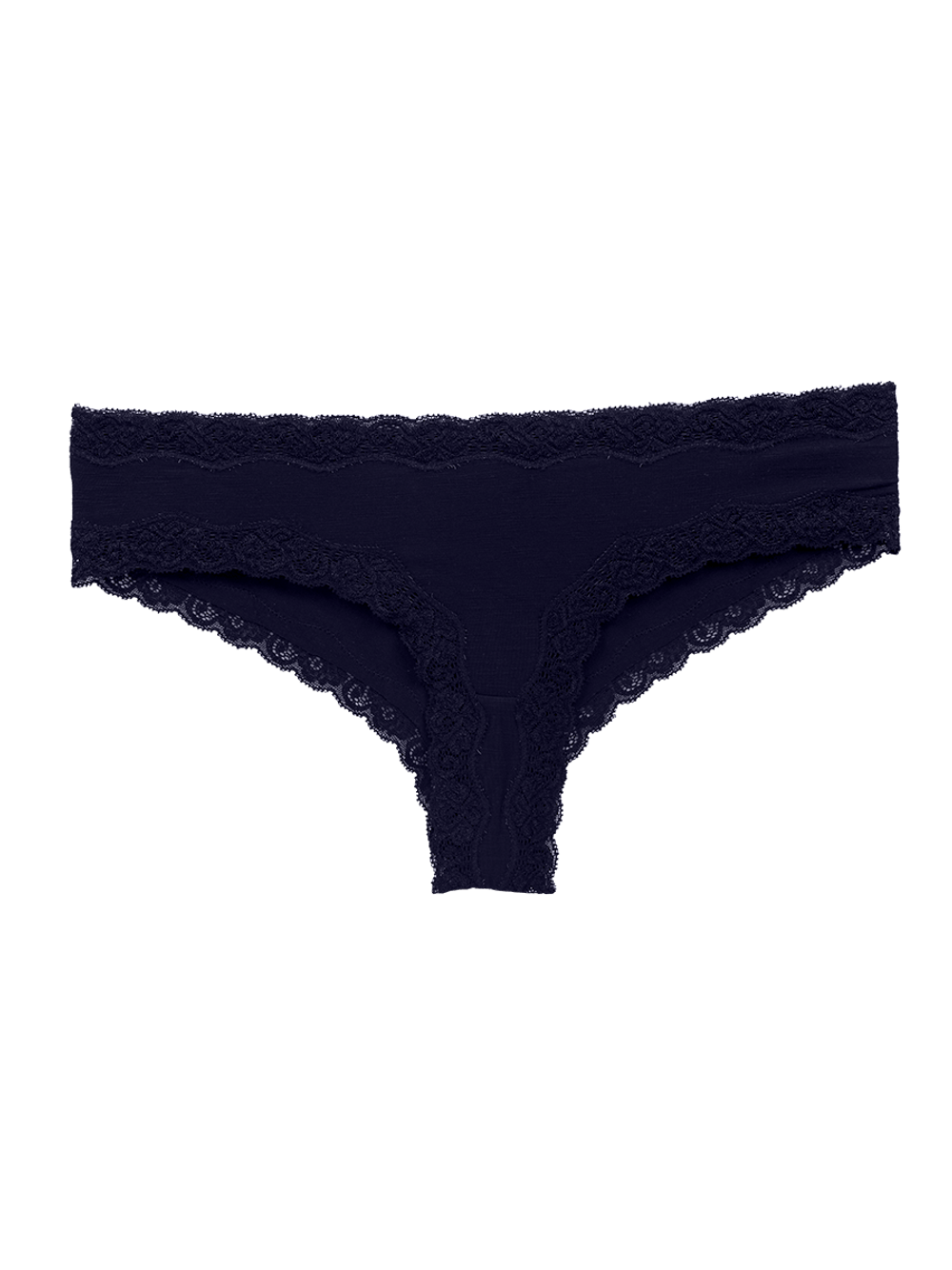 Hope — Calcinha Tanga Brasileira Em Modal E Detalhe Em Renda Preto