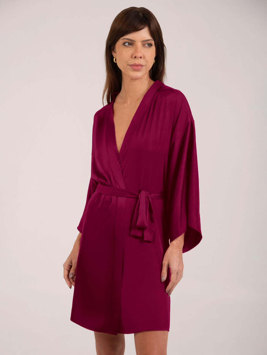Robe Em Cetim Grace Pink Volupia