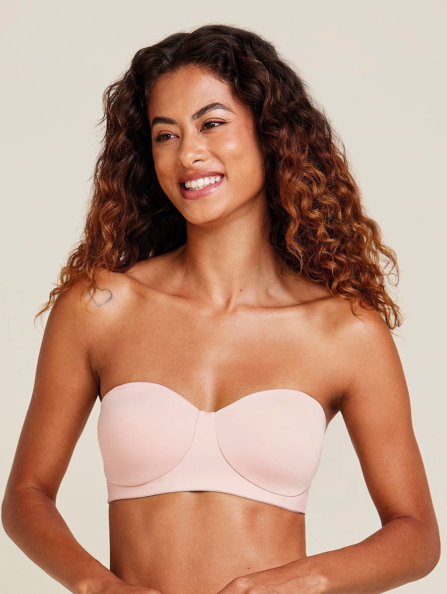 Sutiã Tomara Que Caia Em Microfibra Safe Bege Ballet