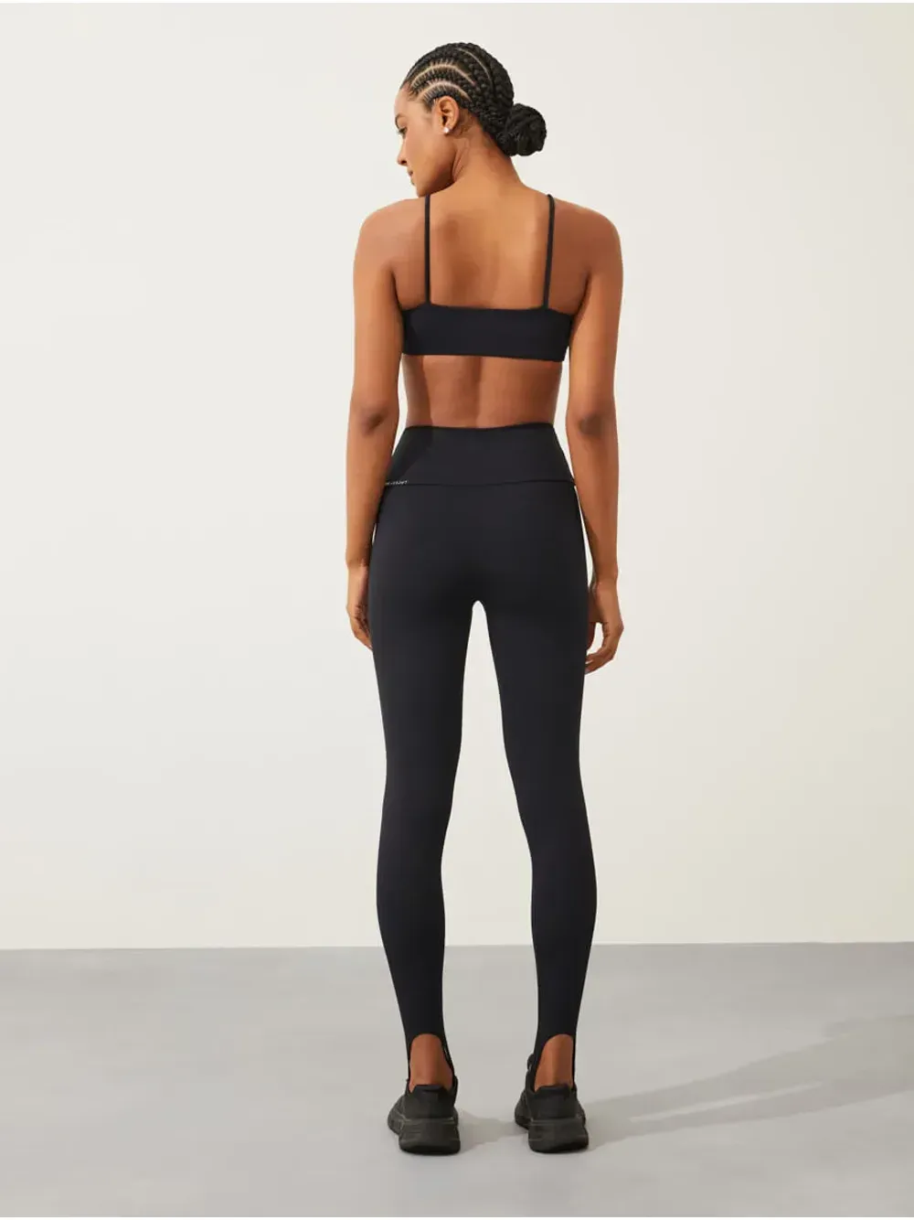 Hope — Calça Legging De Pézinho Fusô Preto