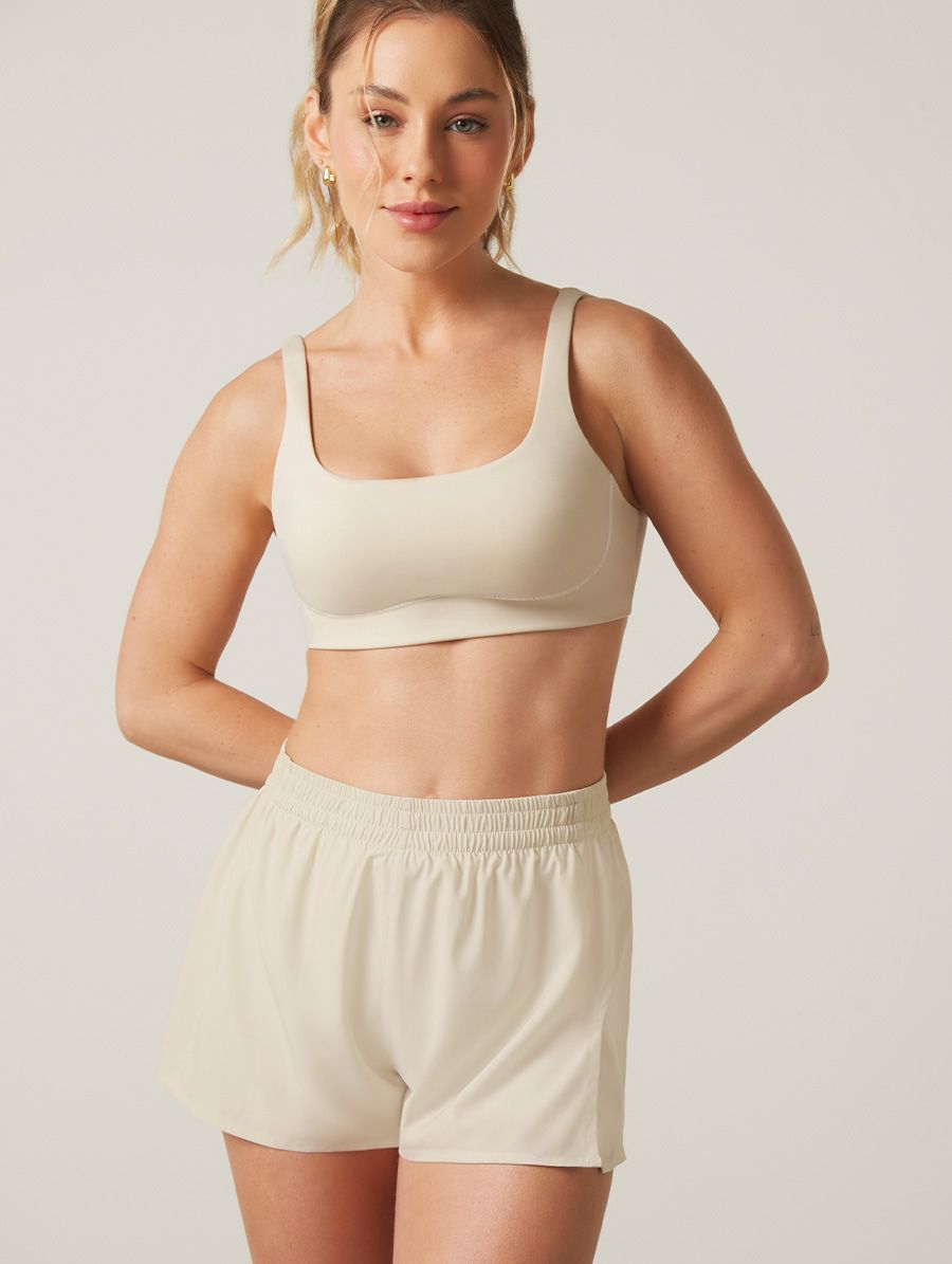 Shorts Runner Leve Com Bermuda Off White Lunar - G